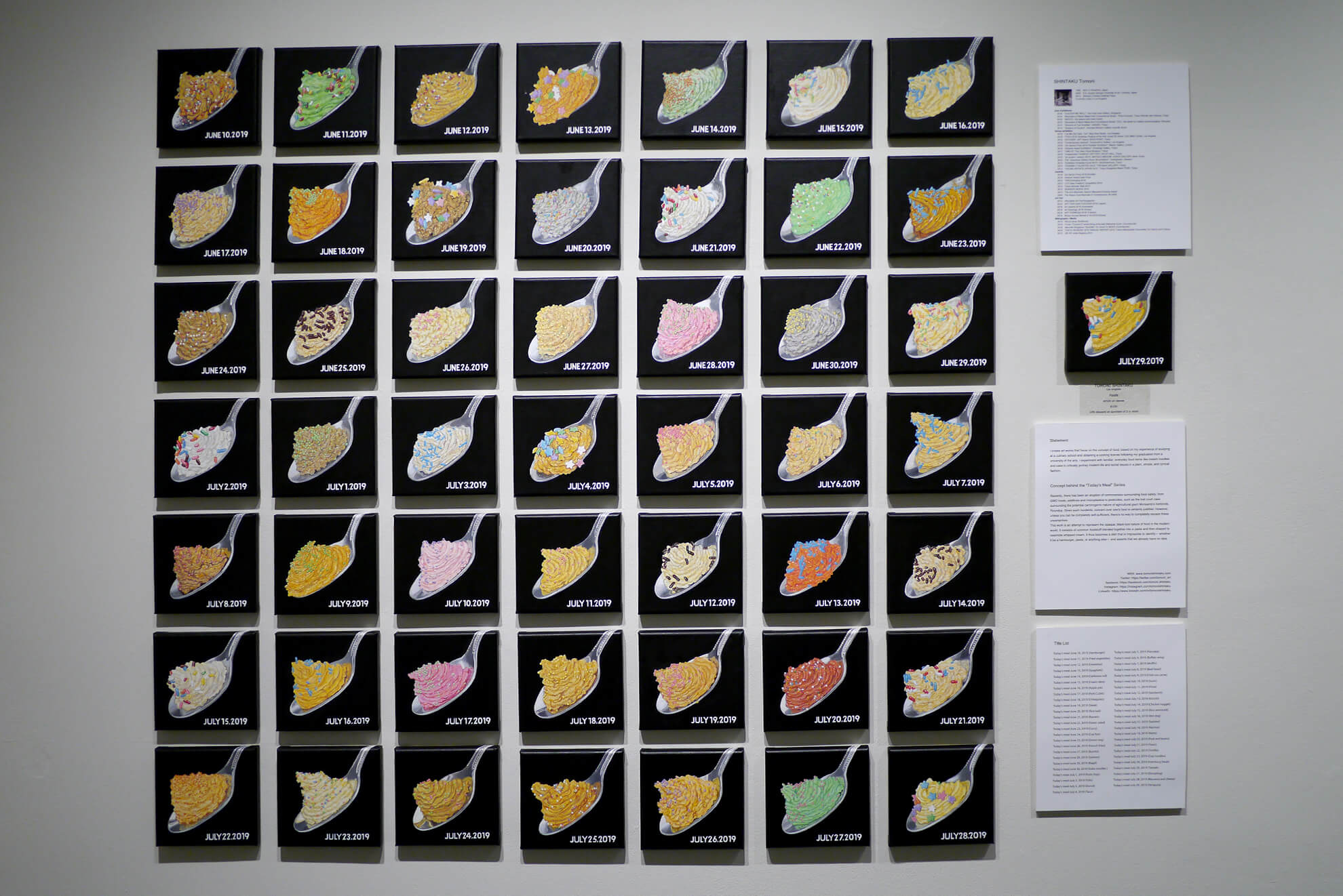 グループ展「11th Annual 50|50 Show」Sanchez Art Center(サンフランシスコ) 2019/8/30-9/22の展示風景