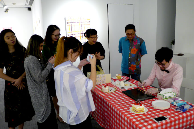 個展「COLOUR ME WELL」One East Asia Gallery/シンガポールの展示風景