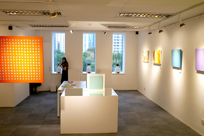 個展「COLOUR ME WELL」One East Asia Gallery/シンガポールの展示風景