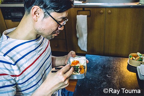 Photographing elements for the BENTO/Lunch Box Series