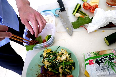 Photographing elements for the BENTO/Lunch Box Series
