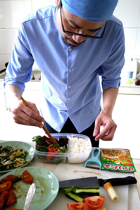 Photographing elements for the BENTO/Lunch Box Series