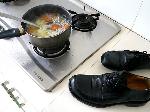 Photographing elements for the Cooking Leather series
