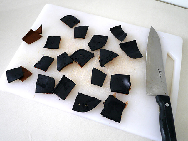 Photographing elements for the Cooking Leather series