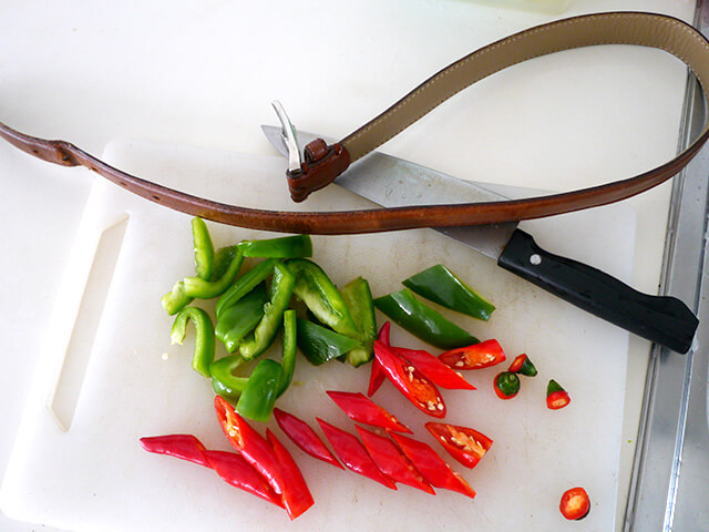 Photographing elements for the Cooking Leather series
