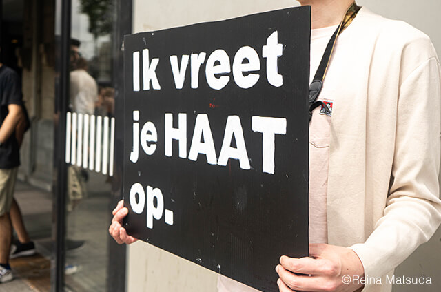 Eat Hateの写真素材撮影、オランダなど参加者の人々