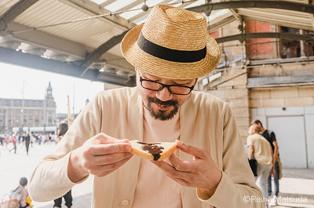 Eat Hateの写真素材撮影、オランダなど参加者の人々