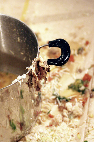 牛丼の滝/カップヌードルの滝の写真素材撮影