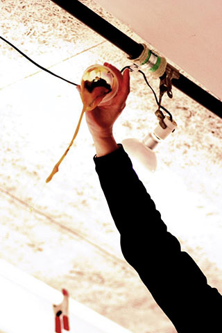 牛丼の滝/カップヌードルの滝の写真素材撮影