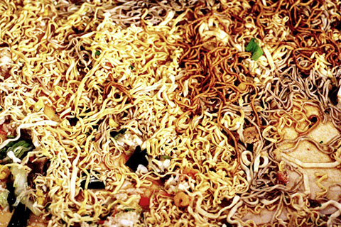 Making of Cup Noodles Waterfall series