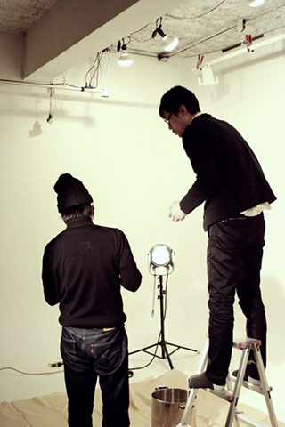 牛丼の滝/カップヌードルの滝の写真素材撮影