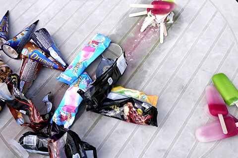 要冷凍の写真素材撮影