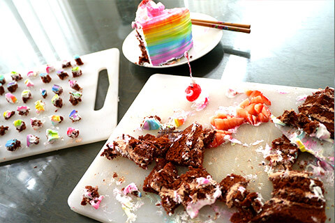 みんなで食べようの写真素材撮影