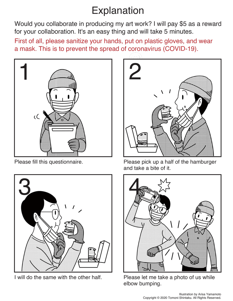 Explanation of the ONE BITE CHALLENGE AFTER CORONAVIRUS (COVID-19)