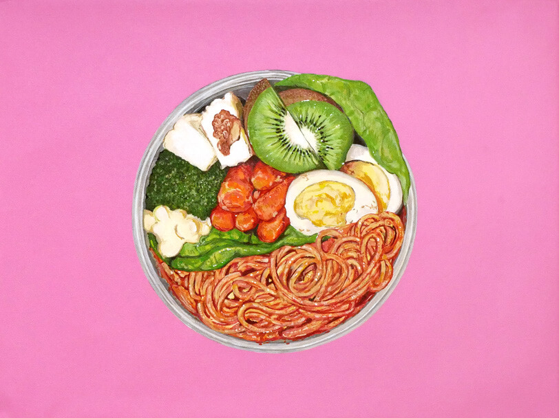 BENTO(トマトパスタ弁当)-December 30, 2021の絵画作品