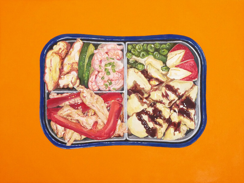 BENTO(オランダ中華ミックス弁当)-BENTO-January 24, 2022の絵画作品