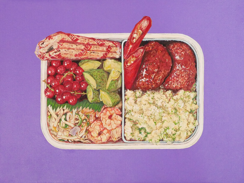 BENTO(オランダ風ミートボール&スタンポット弁当)-BENTO-October 23, 2022の絵画作品