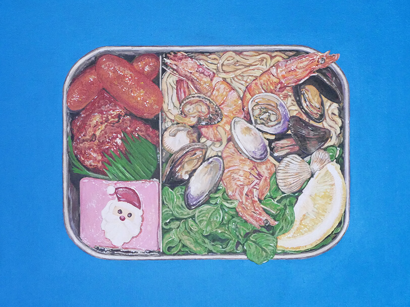 BENTO(ミックスクリスマス弁当)-BENTO-December 25, 2023の絵画作品