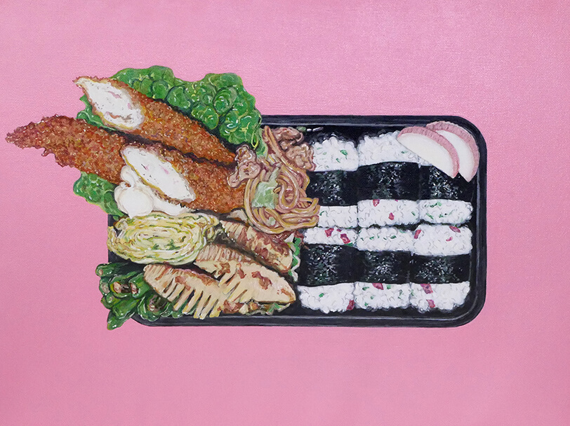 BENTO(春のエビフライ弁当)-BENTO-April 24, 2024の絵画作品