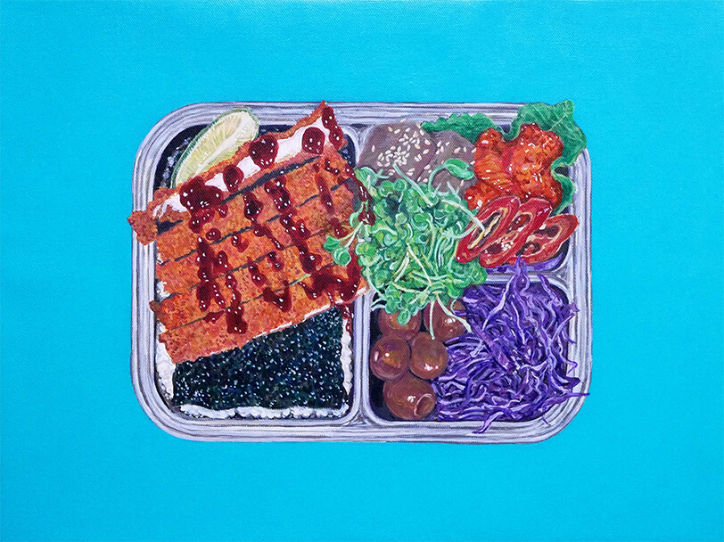 BENTO(韓国ノリキムチカツ弁当)-BENTO-September 29, 2024の絵画作品