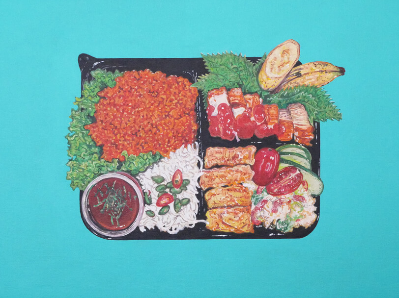 BENTO(ベトナム惣菜弁当)-BENTO-January 18, 2025の絵画作品