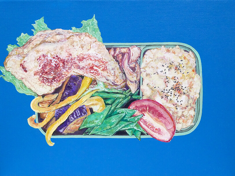 BENTO(ハッツポット&ビッグチキン弁当)-BENTO-March 25,  2025の絵画作品