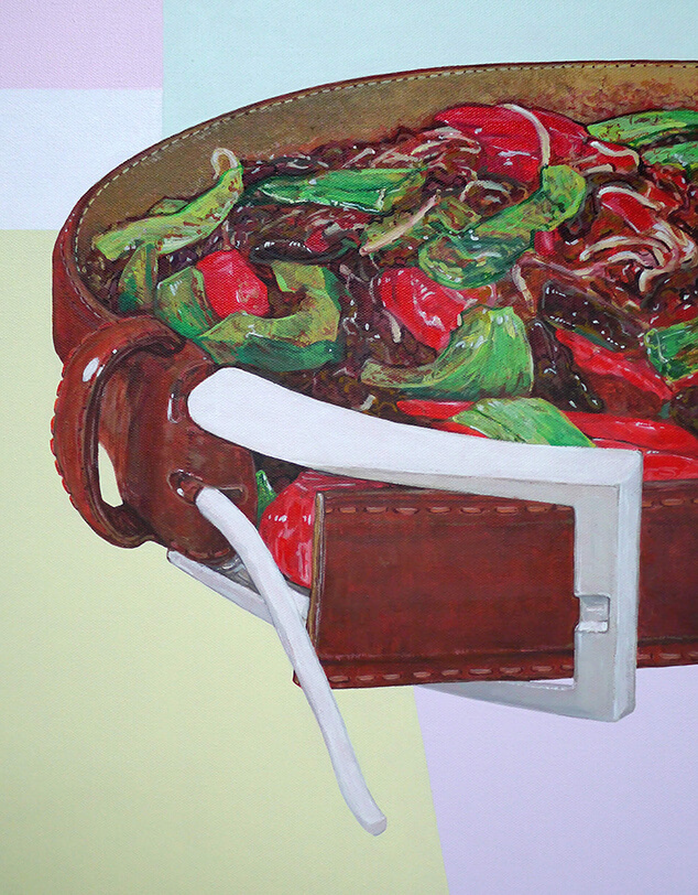 レザー料理(革ベルトの四川風炒め)