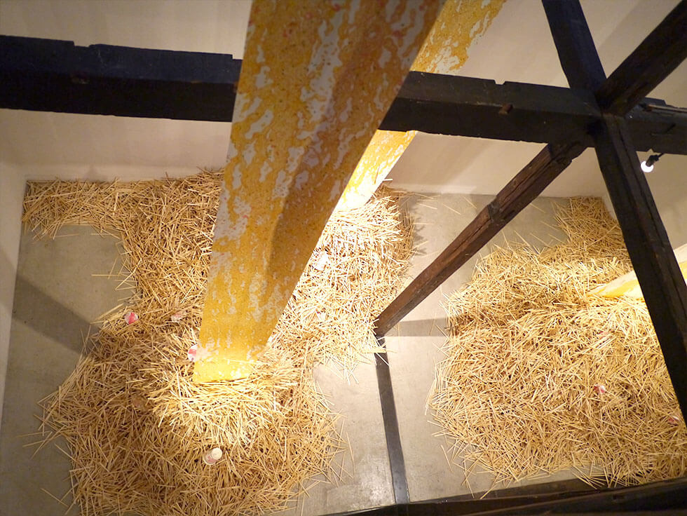 新宅睦仁個展「カップヌードルの滝」@HAGISOの展示風景