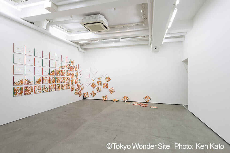 新宅睦仁個展「コンビニ弁当の山－Time is money.」@トーキョーワンダーサイト渋谷の展示風景