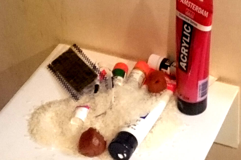 奥村直樹ノ友達展「シンタク3分ペインティング」@DESK/okumuraの展示風景