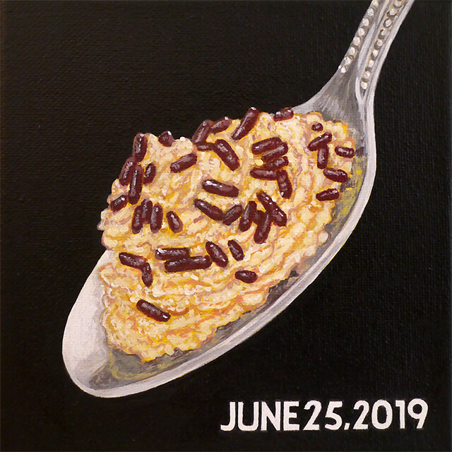 今日のごはん-2019年6月25日(オニオンリング)