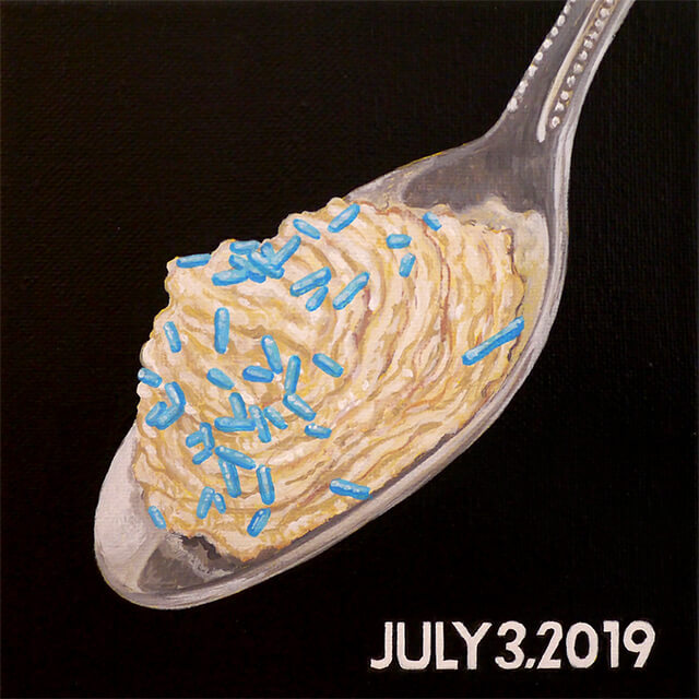 今日のごはん-2019年7月23日(ドーナツ)