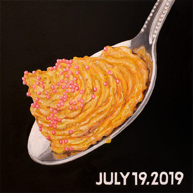 今日のごはん-2019年7月19日(納豆)